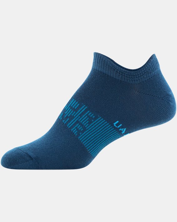 Women's UA Essential No Show – 6-Pack Socks, Blue, pdpMainDesktop image number 1